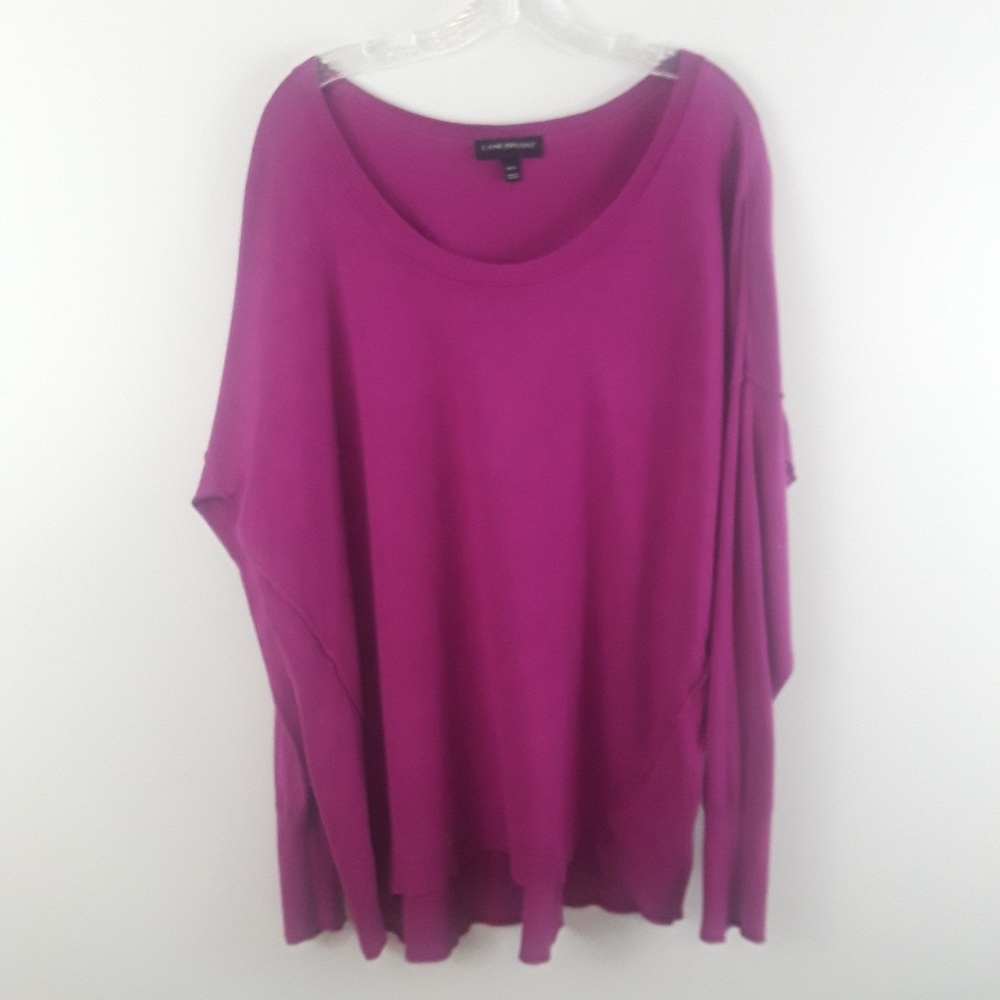Lane Bryant Magenta Long Sleeve Sweater 18/20
